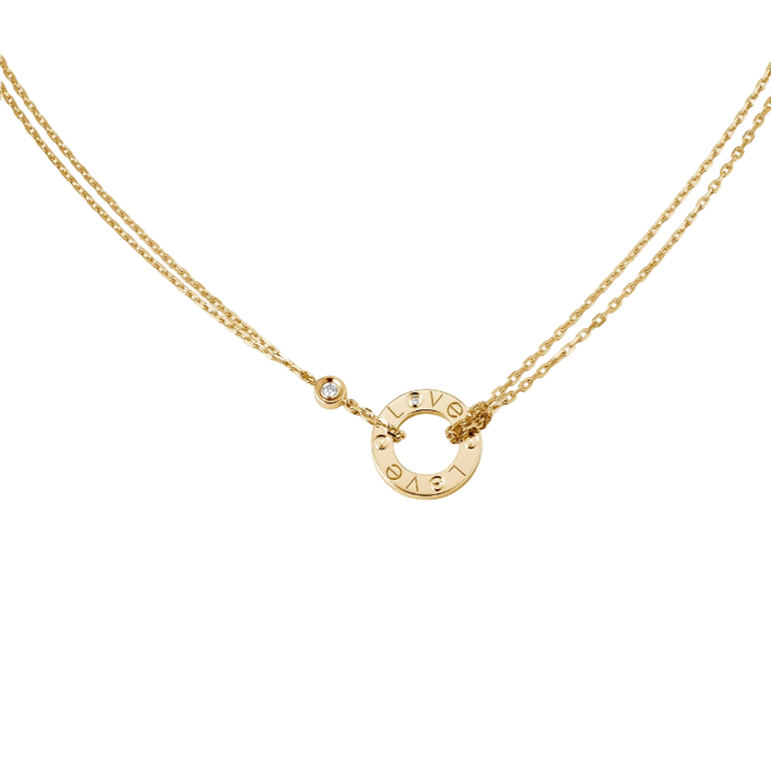 Ava Love Halskette - 2 Diamanten