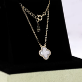Klee Diamant Halskette