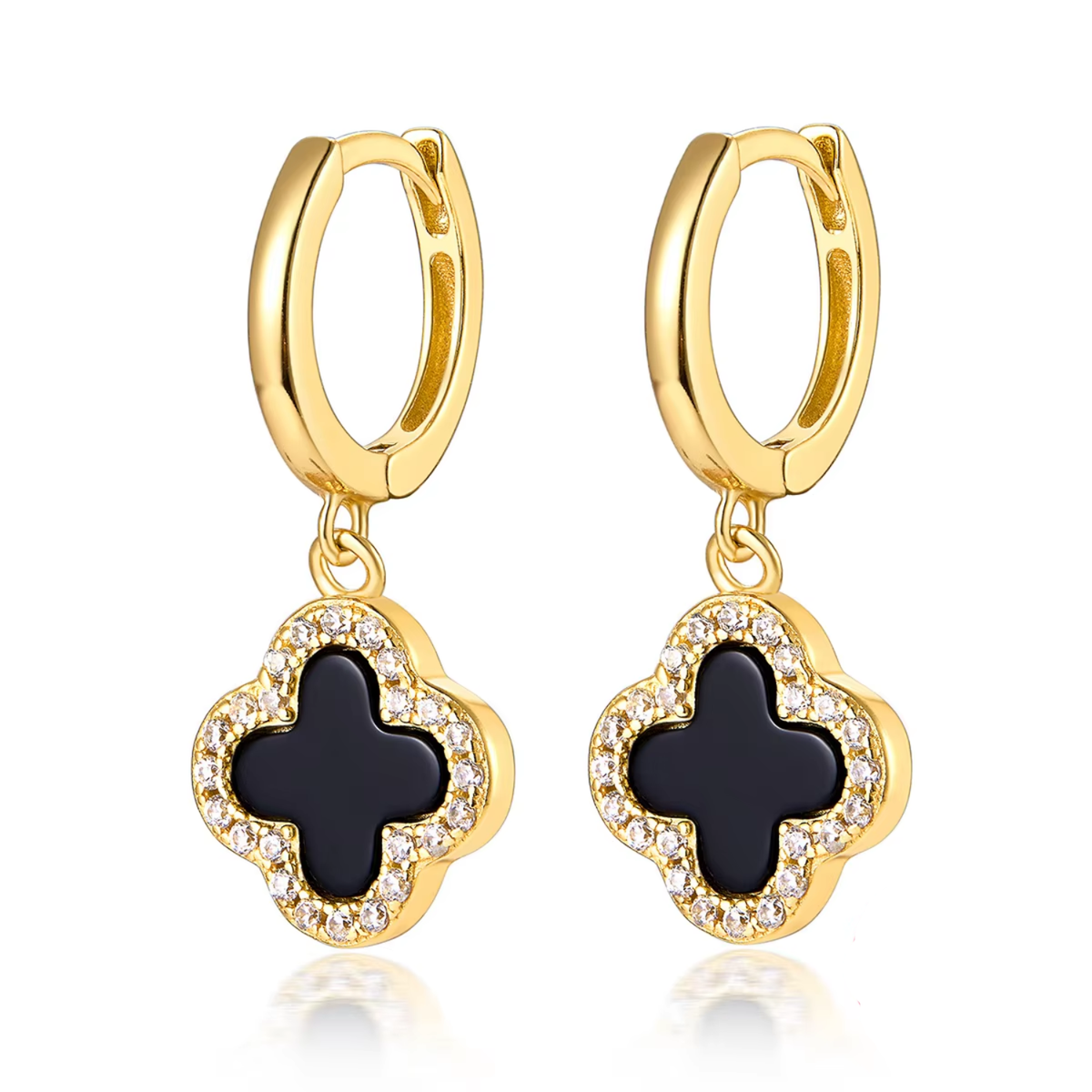 Klee Diamant Ohrringe