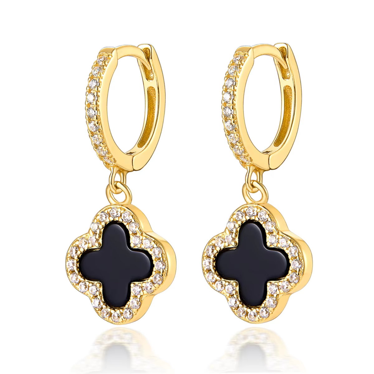 Klee Diamant Ohrringe