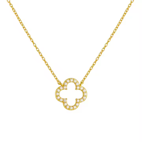 Klee Diamant Halskette