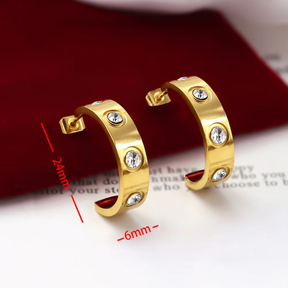 Liebes Diamant Ohrringe