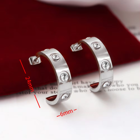 Liebes Diamant Ohrringe