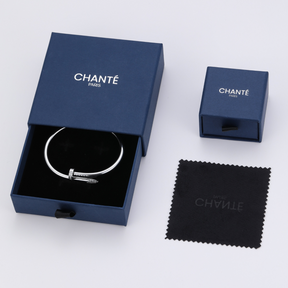 Nagel Armreif - Silber / Diamant