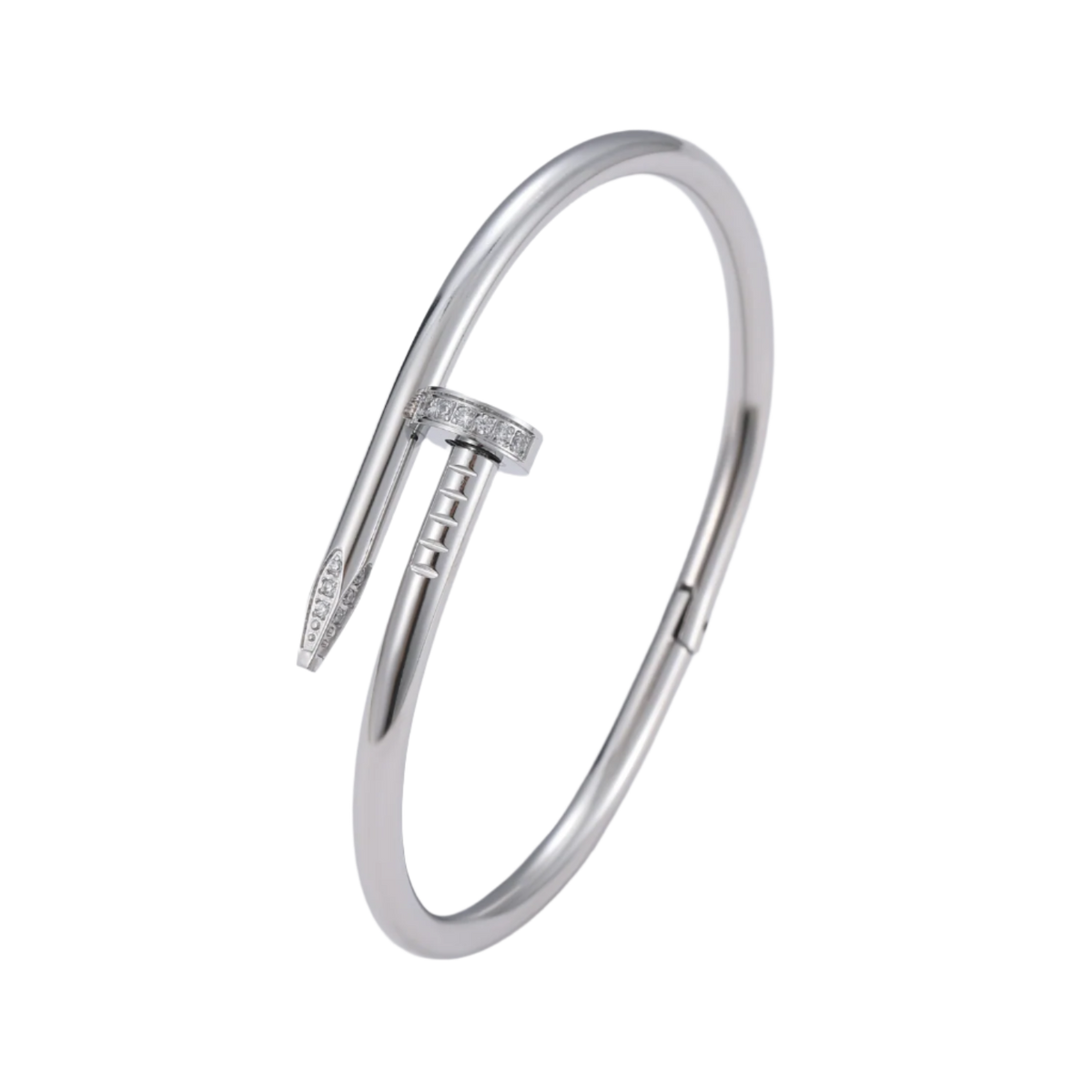 Nagel Armreif - Silber / Diamant