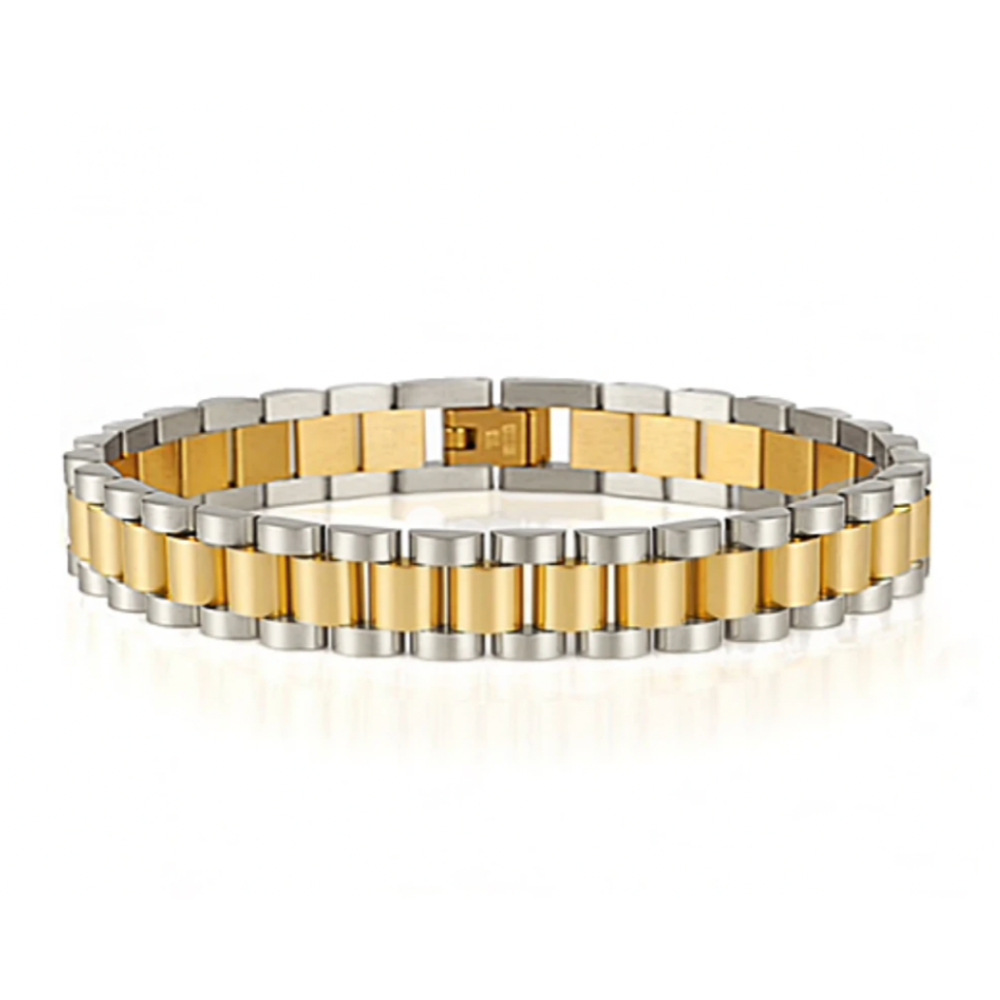 Juliana Doppeltes Uhren Armband - Gold / Silber