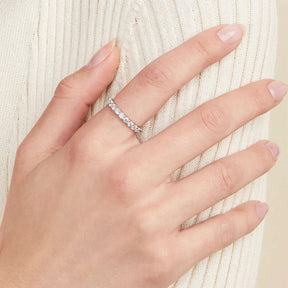Amber Feline Ring - Diamant / Silber