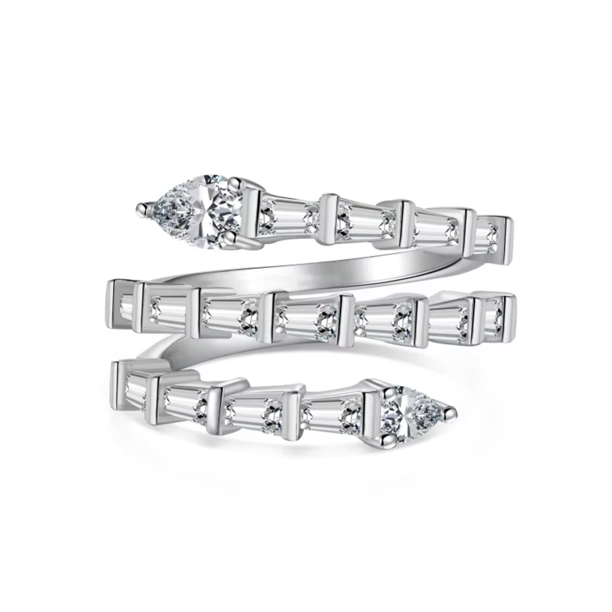 Schlangen Diamant Ring